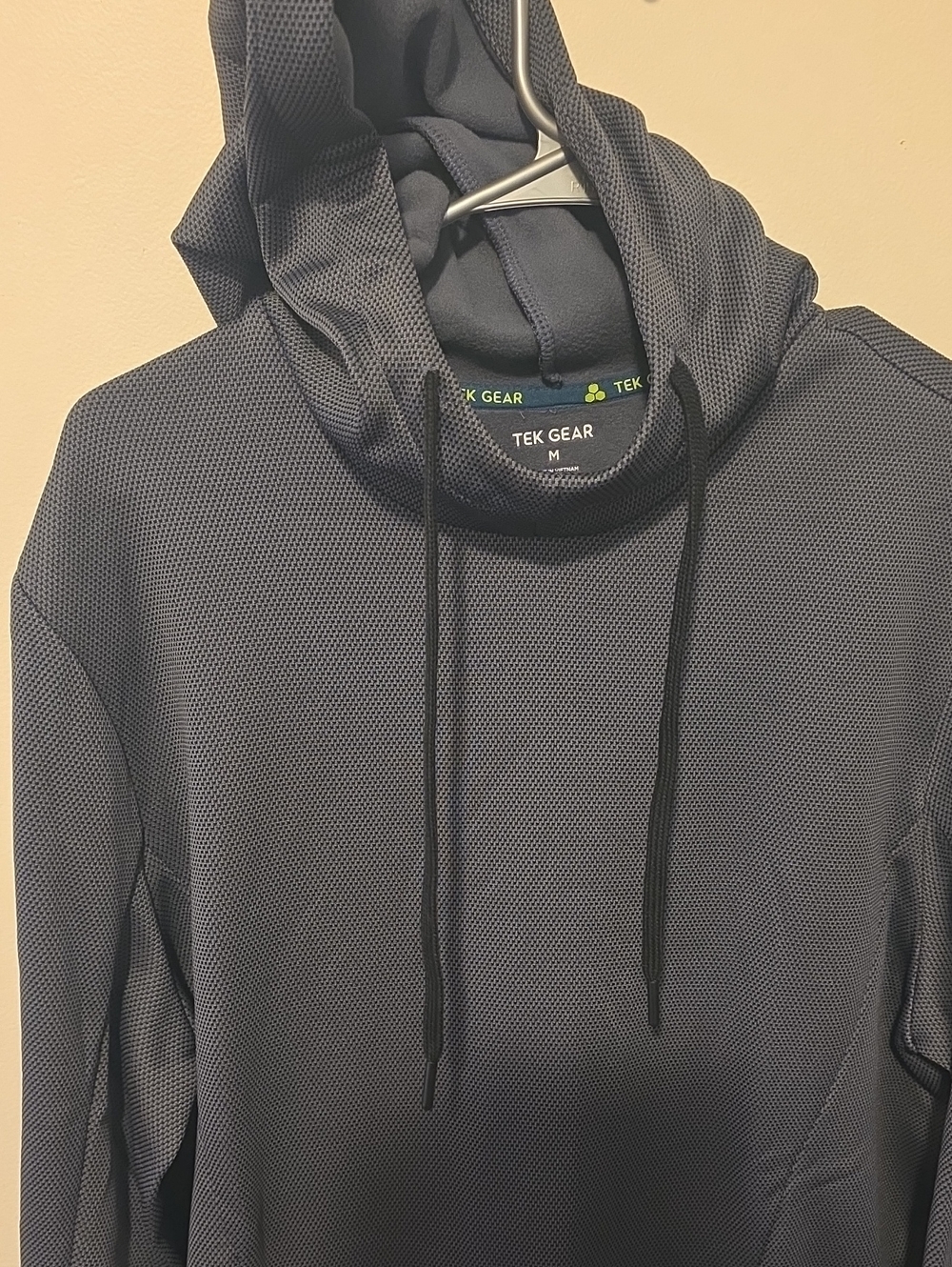 Tek Gear Men's Dark Gray Hooded Pullover Sweatshirt